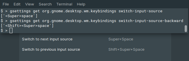 Changing Input Source Shortcuts in Ubuntu