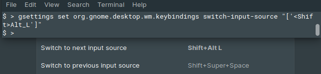 Changing Input Source Shortcuts in Ubuntu