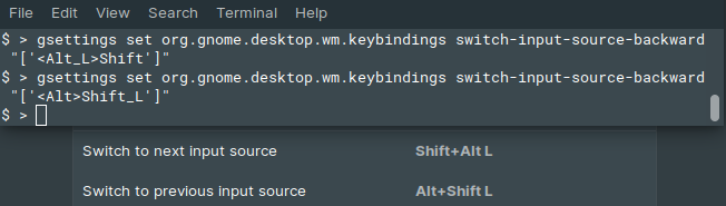 Changing Input Source Shortcuts in Ubuntu