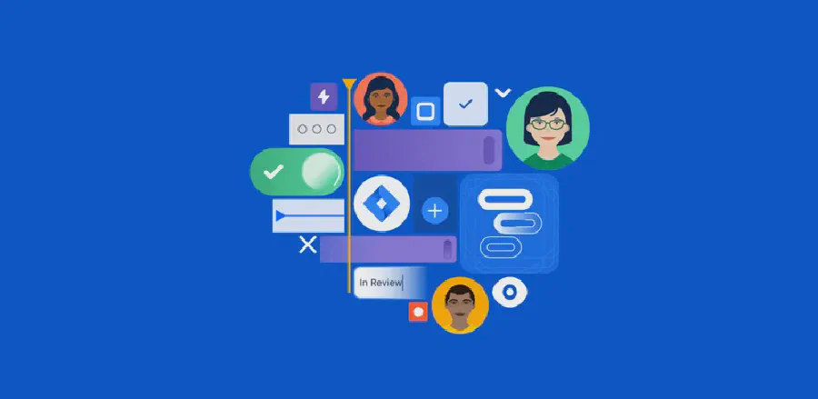 Jira software interface with project management board and issue tracking