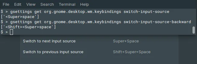 Changing Input Source Shortcuts in Ubuntu